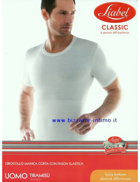 Maglia uomo con fascia lombare Liabel Tiramisù 5140-813