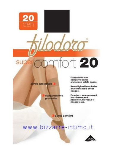 Group 3 pairs knee-highs Filodoro art Super Comfort 20
