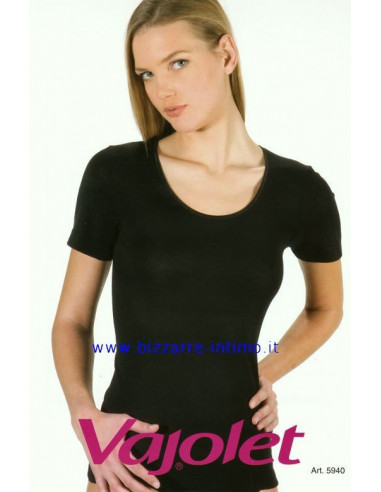 Maglia donna misto lana manica corta Vayolet 5940