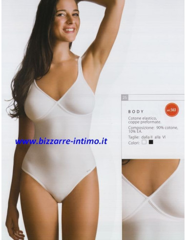 Body donna in cotone elasticizzato Rita art. 563