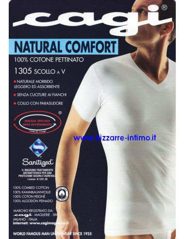 T-shirt combed cotton Cagi 1305 T-shirt combed cotton Cagi 1305