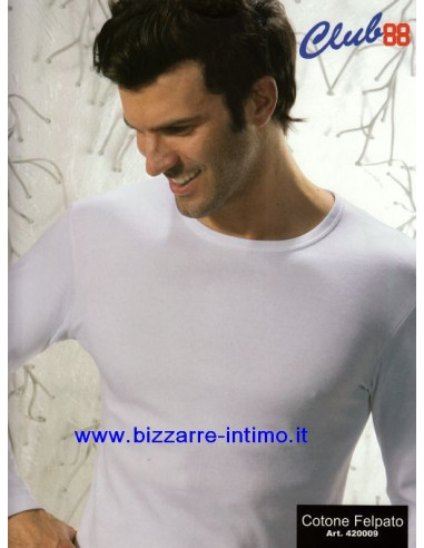 Maglia uomo manica lunga cotone felpato Club88 42009