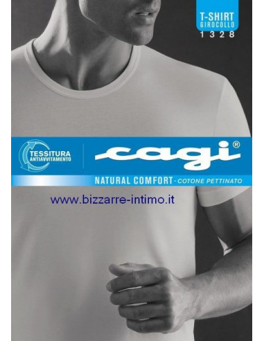 T-shirt uomo in cotone pettinato Cagi 1328