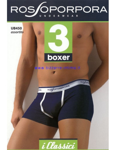 Gruppo 3 boxer uomo Rosso Porpora UB450