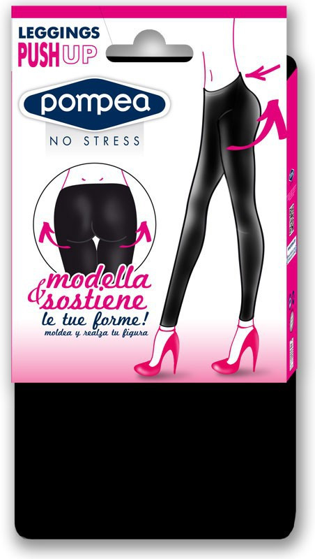 Pantacollant Leggings donna Pompea modellante e contenitiva Push Up art Leggpush