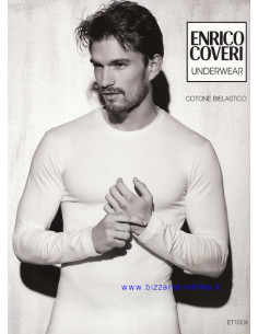 shirt elastic cotton long sleeves Enrico Coveri ET1004